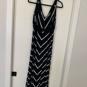 Black & White WHBM Maxi Dress Size M
